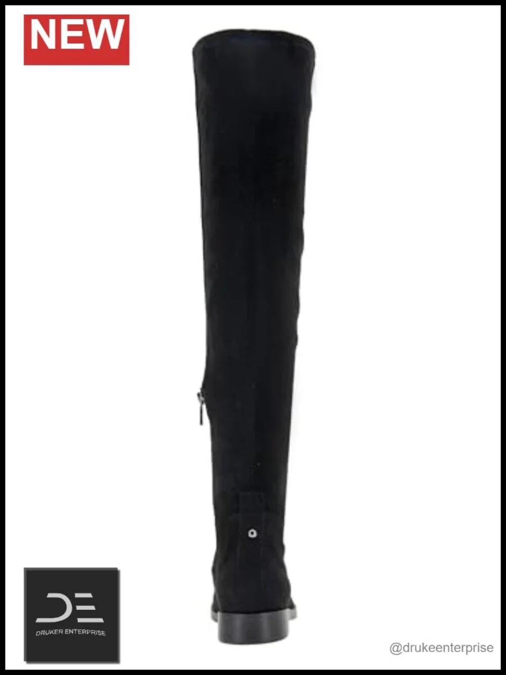 Women's Over-the-Knee Boots Inside Zip Stretch Fabric 1